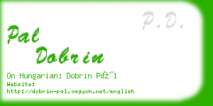 pal dobrin business card